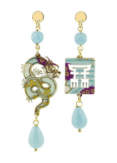 shaded-light-blue-mini-brass-dragon-earrings